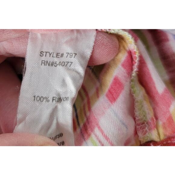 Cabi Plaid Button Up Blouse S Artsy Colorful Dopamine Top Mod Boho Slouchy Soft - Picture 12 of 12